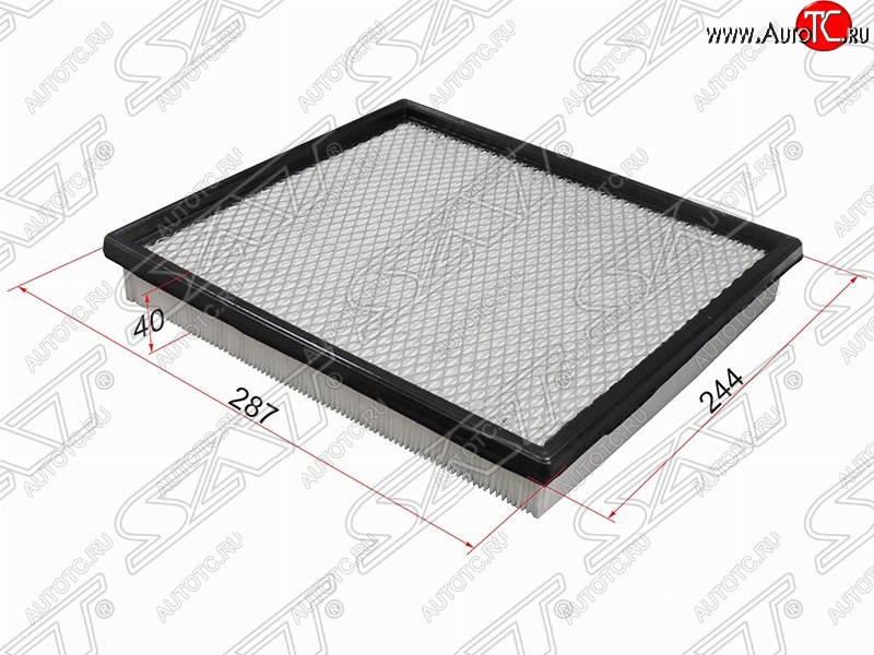 269 р. Фильтр воздушный двигателя SAT (287х244х40 mm)  INFINITI QX56  JA60 (2004-2010), Jeep Grand Cherokee  WJ (1998-2005), Nissan Pathfinder  R51 (2004-2014)  с доставкой в г. Санкт‑Петербург