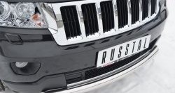 14 999 р. Одинарная защита переднего бампера диаметром 76 мм Russtal Jeep Grand Cherokee WK2 дорестайлинг (2010-2013)  с доставкой в г. Санкт‑Петербург. Увеличить фотографию 2