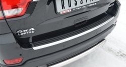 Одинарная защита заднего бампера из трубы диаметром 63 мм Russtal Jeep Grand Cherokee WK2 дорестайлинг (2010-2013)