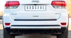 14 599 р. Одинарная защита заднего бампера из трубы диаметром 76 мм Russtal Jeep Grand Cherokee WK2 дорестайлинг (2010-2013)  с доставкой в г. Санкт‑Петербург. Увеличить фотографию 1