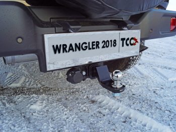 12 999 р. Фаркоп (тягово-сцепное устройство) TCC (2.0T)  Jeep Wrangler  JL (2018-2024) (Оцинкованный, шар E - оцинкованный)  с доставкой в г. Санкт‑Петербург. Увеличить фотографию 1