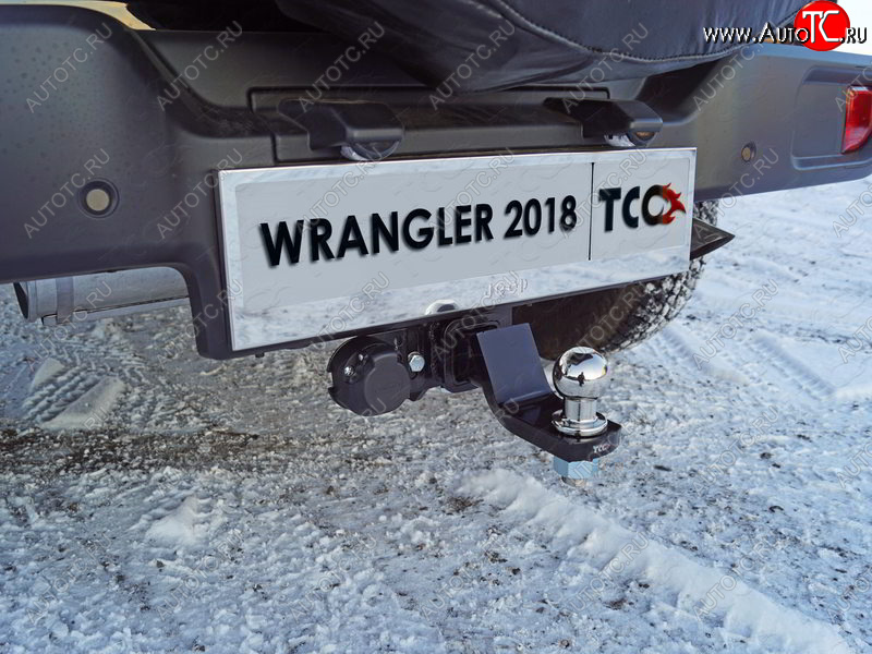 12 999 р. Фаркоп (тягово-сцепное устройство) TCC (2.0T)  Jeep Wrangler  JL (2018-2024) (Оцинкованный, шар E - оцинкованный)  с доставкой в г. Санкт‑Петербург