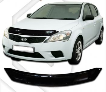 Дефлектор капота CA-Plastic KIA Ceed 1 ED рестайлинг, хэтчбэк 5 дв. (2010-2012)