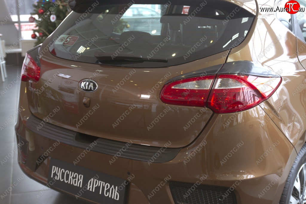 1 399 р. Реснички на фонари RA  KIA Ceed  2 JD (2015-2018) рестайлинг, хэтчбэк (Поверхность глянец (под окраску), Неокрашенные)  с доставкой в г. Санкт‑Петербург