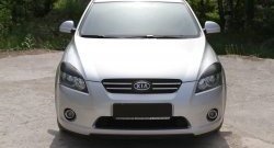 789 р. Реснички на фары RA  KIA Ceed  1 ED (2006-2010) дорестайлинг универсал, дорестайлинг, хэтчбэк 5 дв. (Поверхность глянец (под окраску), Неокрашенные)  с доставкой в г. Санкт‑Петербург. Увеличить фотографию 1