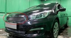 1 469 р. Сетка в решетку радиатора Russtal  KIA Ceed  1 ED (2010-2012) рестайлинг, хэтчбэк 5 дв. (черная)  с доставкой в г. Санкт‑Петербург. Увеличить фотографию 1