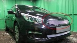 1 539 р. Сетка в решетку радиатора Russtal  KIA Ceed  1 ED (2010-2012) рестайлинг, хэтчбэк 5 дв. (хром)  с доставкой в г. Санкт‑Петербург. Увеличить фотографию 1