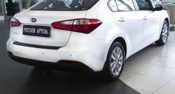 1 269 р. Защитная накладка на задний бампер RA  KIA Cerato  3 YD (2013-2016) дорестайлинг седан  с доставкой в г. Санкт‑Петербург. Увеличить фотографию 4