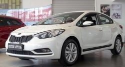 3 289 р. Молдинги RA (узкие, комплект 4 шт.)  KIA Cerato  3 YD (2013-2019) дорестайлинг седан, рестайлинг седан (Поверхность глянец (под окраску), Неокрашенные)  с доставкой в г. Санкт‑Петербург. Увеличить фотографию 4