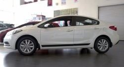 3 289 р. Молдинги RA (узкие, комплект 4 шт.)  KIA Cerato  3 YD (2013-2019) дорестайлинг седан, рестайлинг седан (Поверхность глянец (под окраску), Неокрашенные)  с доставкой в г. Санкт‑Петербург. Увеличить фотографию 5