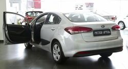 1 569 р. Накладки на порожки автомобиля RA  KIA Cerato  4 BD (2018-2024) дорестайлинг седан, рестайлинг седан  с доставкой в г. Санкт‑Петербург. Увеличить фотографию 4