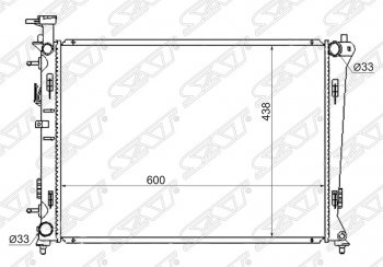 Радиатор двигателя SAT (трубчатый, МКПП/АКПП) KIA (КИА) Cerato (Серато)  2 TD (2008-2013) 2 TD седан