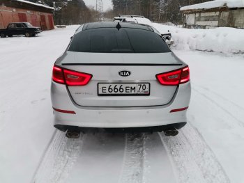 3 399 р. Лип спойлер АВТОКРАТ  KIA Optima  3 TF (2010-2016) дорестайлинг седан, рестайлинг седан (Неокрашенный)  с доставкой в г. Санкт‑Петербург. Увеличить фотографию 4