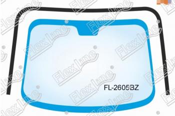 Молдинг лобового стекла FlexLine KIA (КИА) Rio (Рио)  2 JB (2005-2011) 2 JB дорестайлинг седан, дорестайлинг, хэтчбэк 5 дв., рестайлинг седан, рестайлинг, хэтчбэк 5 дв.