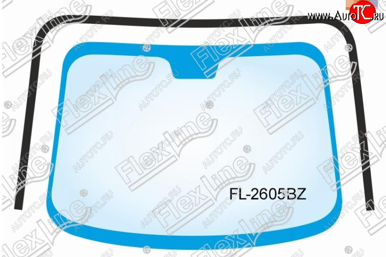 1 939 р. Молдинг лобового стекла FlexLine  KIA Rio  2 JB (2005-2011) дорестайлинг седан, дорестайлинг, хэтчбэк 5 дв., рестайлинг седан, рестайлинг, хэтчбэк 5 дв.  с доставкой в г. Санкт‑Петербург