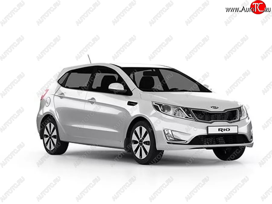 3 659 р. Стандартный передний бампер KIA Rio 3 QB дорестайлинг седан (2011-2015) (Окрашенный)  с доставкой в г. Санкт‑Петербург