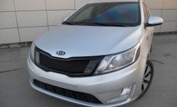 3 639 р. Решётка радиатора Pandora KIA Rio 3 QB дорестайлинг седан (2011-2015) (Неокрашенная)  с доставкой в г. Санкт‑Петербург. Увеличить фотографию 6