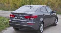 1 169 р. Защитная накладка на задний бампер RA  KIA Rio  3 QB (2015-2017) рестайлинг седан  с доставкой в г. Санкт‑Петербург. Увеличить фотографию 3