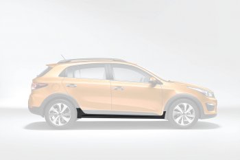 Правый пластиковый порог Оригинал KIA (КИА) Rio (Рио)  X-line (2017-2021) X-line