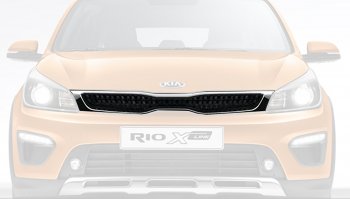 15 299 р. Решётка радиатора Оригинал  KIA Rio  X-line (2017-2021)  с доставкой в г. Санкт‑Петербург. Увеличить фотографию 1