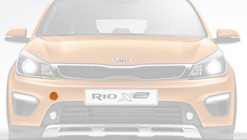 279 р. Заглушка буксировочного отверстия бампера Оригинал  KIA Rio  X-line (2017-2021) (Неокрашенная)  с доставкой в г. Санкт‑Петербург. Увеличить фотографию 1