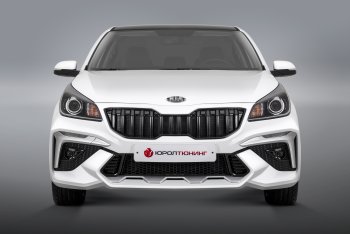 20 799 р. Передний бампер ROTOR KIA Rio 4 FB дорестайлинг седан (2016-2020) (Неокрашенный, без накладок ДХО)  с доставкой в г. Санкт‑Петербург. Увеличить фотографию 7