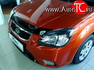 2 069 р. Дефлектор капота NovLine KIA Rio 2 JB дорестайлинг седан (2005-2009)  с доставкой в г. Санкт‑Петербург