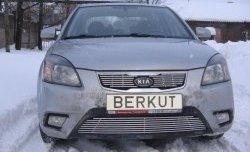 Декоративная вставка решетки радиатора Berkut KIA Rio 2 JB рестайлинг седан (2009-2011)