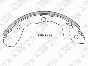 Колодки тормозные задние SAT KIA (КИА) Spectra (Спектра) (2000-2009)