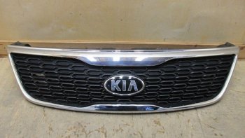 8 499 р. Решетка радиатора NSP.  KIA Sorento  XM (2012-2015) рестайлинг (Неокрашенная)  с доставкой в г. Санкт‑Петербург. Увеличить фотографию 1