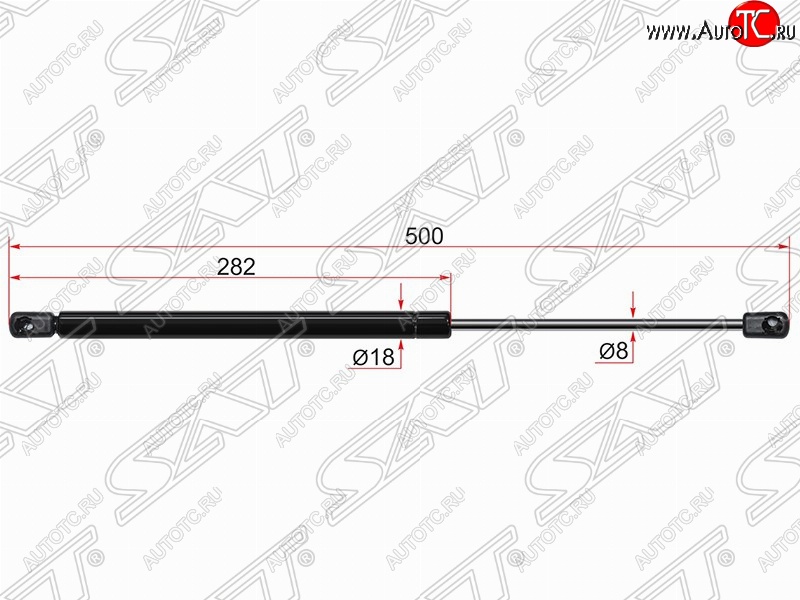 639 р. Упор крышки багажника SAT (газовый)  KIA Sorento  XM (2012-2015) рестайлинг  с доставкой в г. Санкт‑Петербург