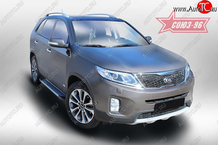 9 764 р. Пороги алюминиевый профиль,Kia Sorento 2013- KIA Sorento XM рестайлинг (2012-2015)  с доставкой в г. Санкт‑Петербург