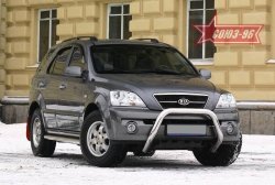 16 694 р. Защита переднего бампера Souz-96 (d76) KIA Sorento BL дорестайлинг (2002-2006)  с доставкой в г. Санкт‑Петербург. Увеличить фотографию 1