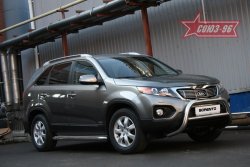 17 594 р. Защита переднего бампера Souz-96 (d76) KIA Sorento XM дорестайлинг (2009-2012)  с доставкой в г. Санкт‑Петербург. Увеличить фотографию 1