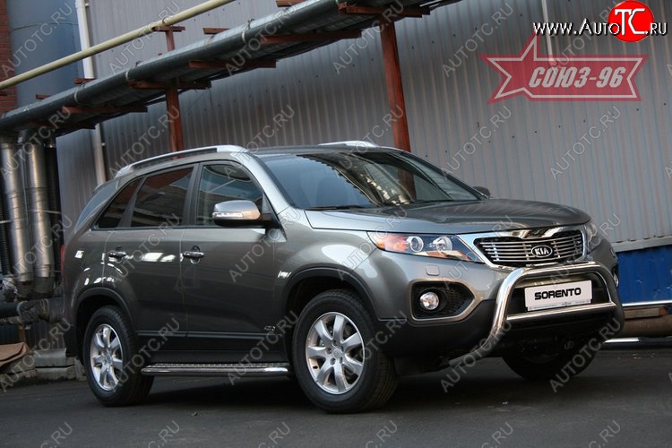 17 594 р. Защита переднего бампера Souz-96 (d76) KIA Sorento XM дорестайлинг (2009-2012)  с доставкой в г. Санкт‑Петербург