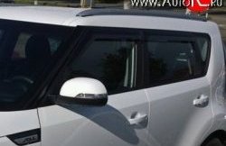 Комплект дефлекторов окон (ветровиков) 4 шт. Russtal KIA Soul 2 PS дорестайлинг (2014-2016)