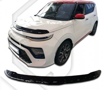 Дефлектор капота CA-Plastiс KIA (КИА) Soul (Сол)  3 SK3 (2018-2024) 3 SK3