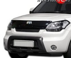 569 р. Дефлектор капота NovLine KIA Soul AM дорестайлинг (2008-2011)  с доставкой в г. Санкт‑Петербург. Увеличить фотографию 1