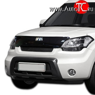 569 р. Дефлектор капота NovLine KIA Soul AM дорестайлинг (2008-2011)  с доставкой в г. Санкт‑Петербург