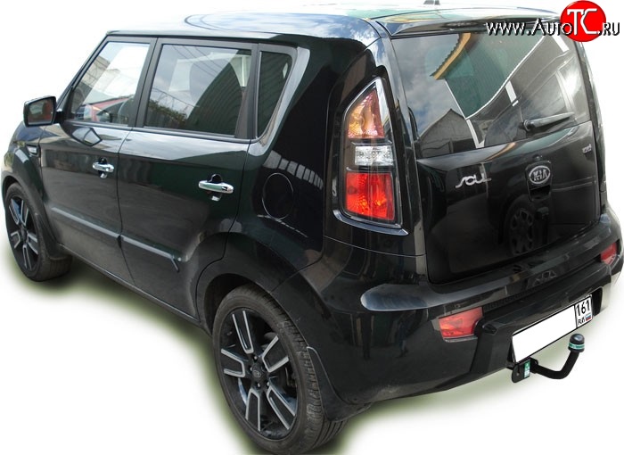 7 349 р. Фаркоп Лидер Плюс KIA Soul AM дорестайлинг (2008-2011) (Без электропакета)  с доставкой в г. Санкт‑Петербург