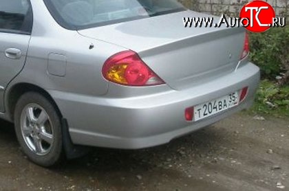 3 499 р. Задний бампер Стандартный KIA Spectra (2000-2009) (Неокрашенный)  с доставкой в г. Санкт‑Петербург