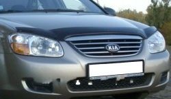 2 599 р. Дефлектор капота NovLine KIA Spectra (2000-2009)  с доставкой в г. Санкт‑Петербург. Увеличить фотографию 1