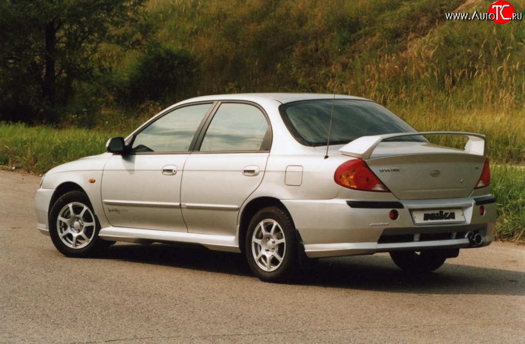 3 549 р. Пороги накладки Nika Sport KIA Spectra (2000-2009) (Неокрашенные)  с доставкой в г. Санкт‑Петербург