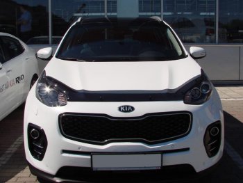 Дефлектор капота SIM KIA Sportage 4 QL дорестайлинг (2016-2018)