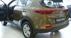 1 789 р. Накладки порожков салона RA  KIA Sportage  4 QL (2016-2018) дорестайлинг (Комплект на 4 двери)  с доставкой в г. Санкт‑Петербург. Увеличить фотографию 4