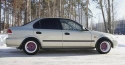 4 299 р. Универсальные фендера на колёсные арки RA (вынос 50 мм, комплект) Mitsubishi Galant 8  дорестайлинг седан (1996-1998) (Поверхность глянец (под окраску))  с доставкой в г. Санкт‑Петербург. Увеличить фотографию 6