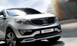 5 399 р. Накладка на передний бампер Ixion Style  KIA Sportage  3 SL (2010-2014) (Неокрашенная)  с доставкой в г. Санкт‑Петербург. Увеличить фотографию 7