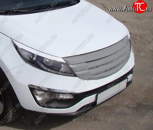 4 199 р. Решётка радиатора Tuning-Sport v2  KIA Sportage  3 SL (2010-2016) дорестайлинг, рестайлинг (Неокрашенная)  с доставкой в г. Санкт‑Петербург