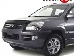 Дефлектор капота NovLine KIA Sportage 2 JE,KM дорестайлинг (2004-2008)