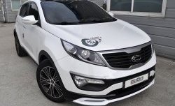 5 399 р. Накладка на передний бампер Ixion Style  KIA Sportage  3 SL (2010-2014) (Неокрашенная)  с доставкой в г. Санкт‑Петербург. Увеличить фотографию 6